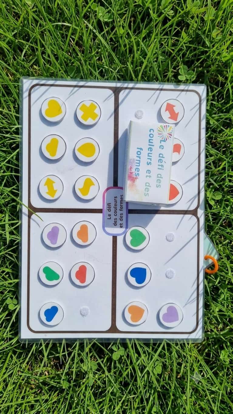 Pack 7 Éveil et Motricité fine – matériel pédagogique petite enfance Le Pot des Couleurs Retrouve son habitat Défi des couleurs et des formes Défis Puzzles Fruits et Légumes scratch crèches petite moyenne section TSA Dys